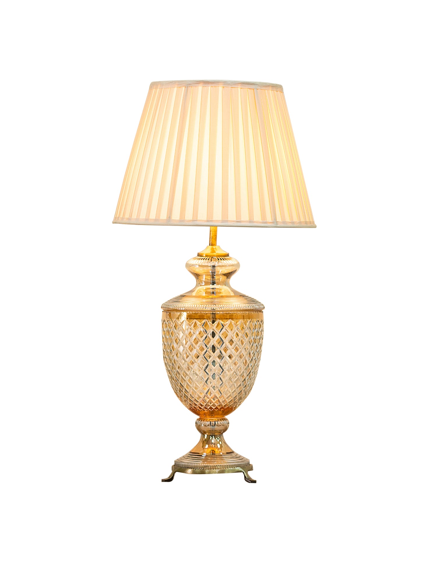 Zarya Amber Table Lamp (7")