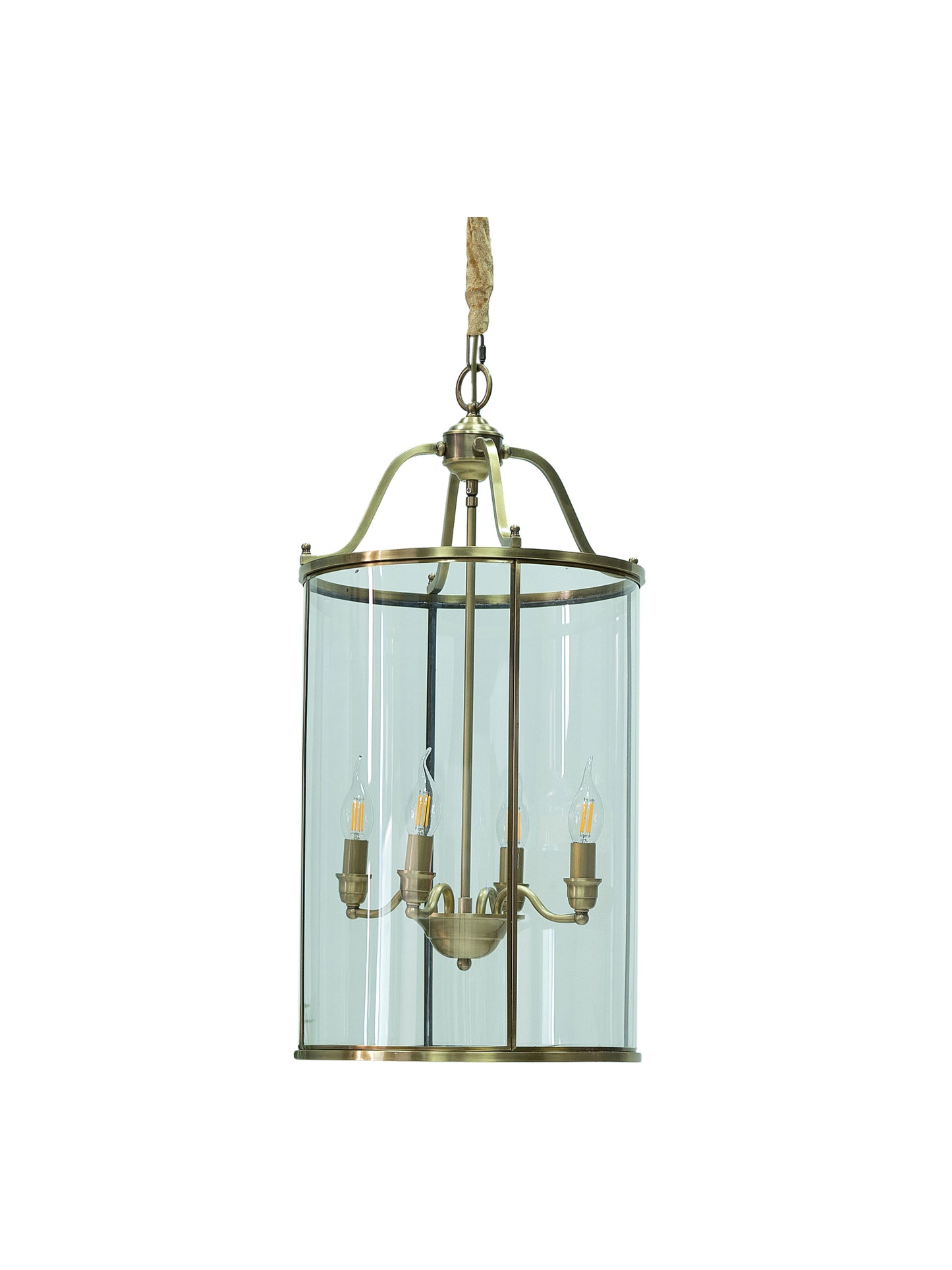 Elaan Antique Brass Pendant Light