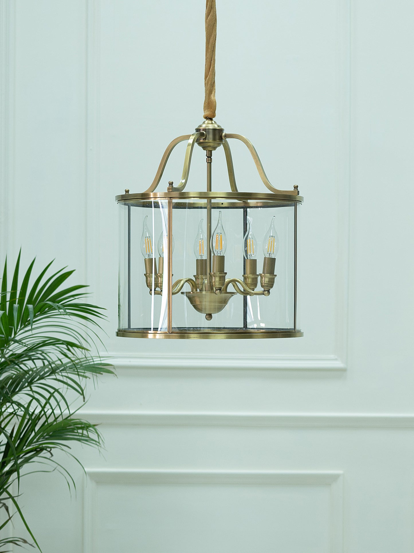 Saadgi Antique Brass pendant light