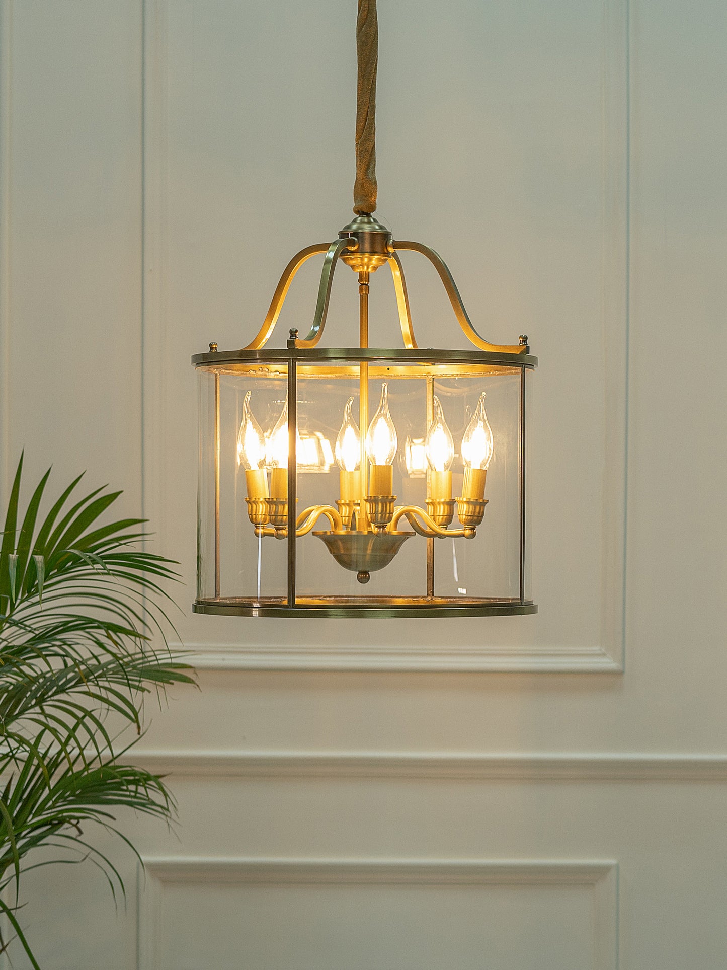 Saadgi Antique Brass pendant light