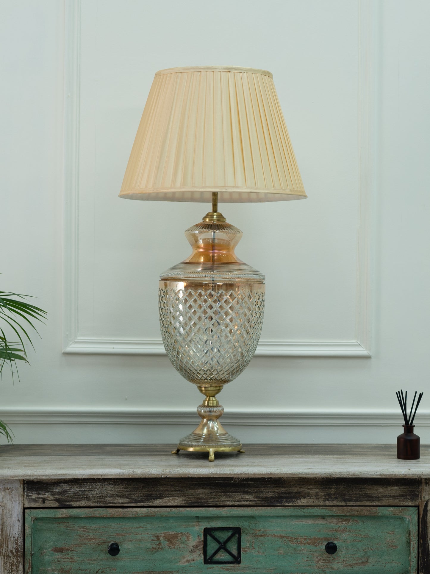 Zarya Amber Table Lamp (9")