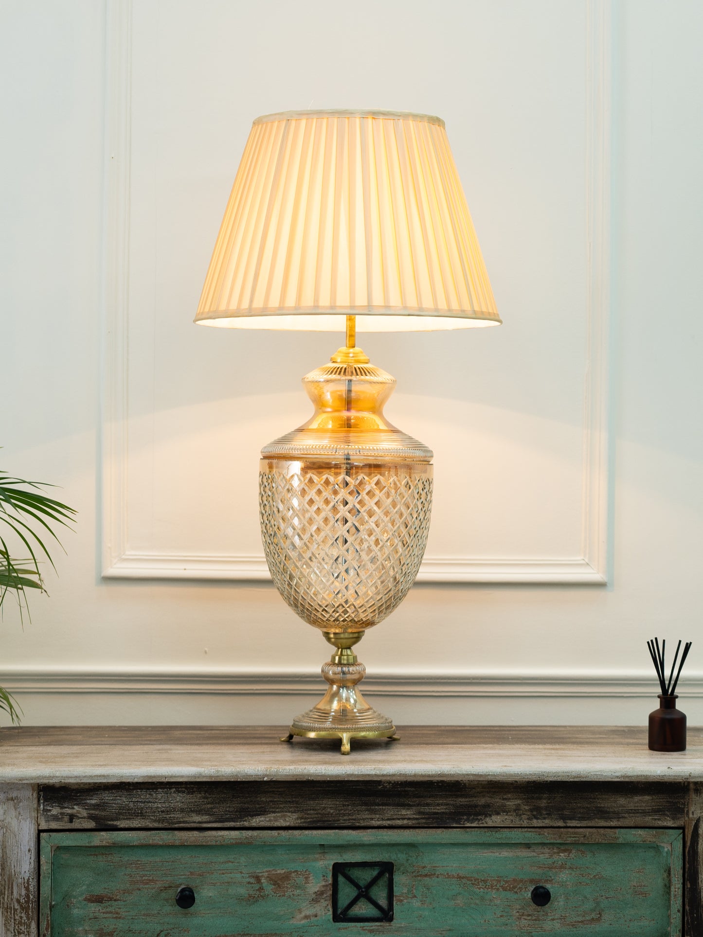 Zarya Amber Table Lamp (9")
