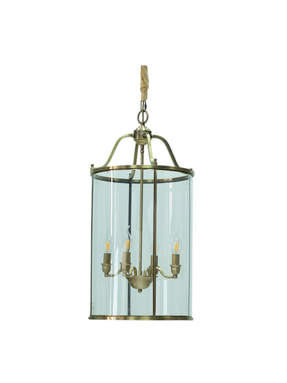 Elaan Antique Brass Pendant Light