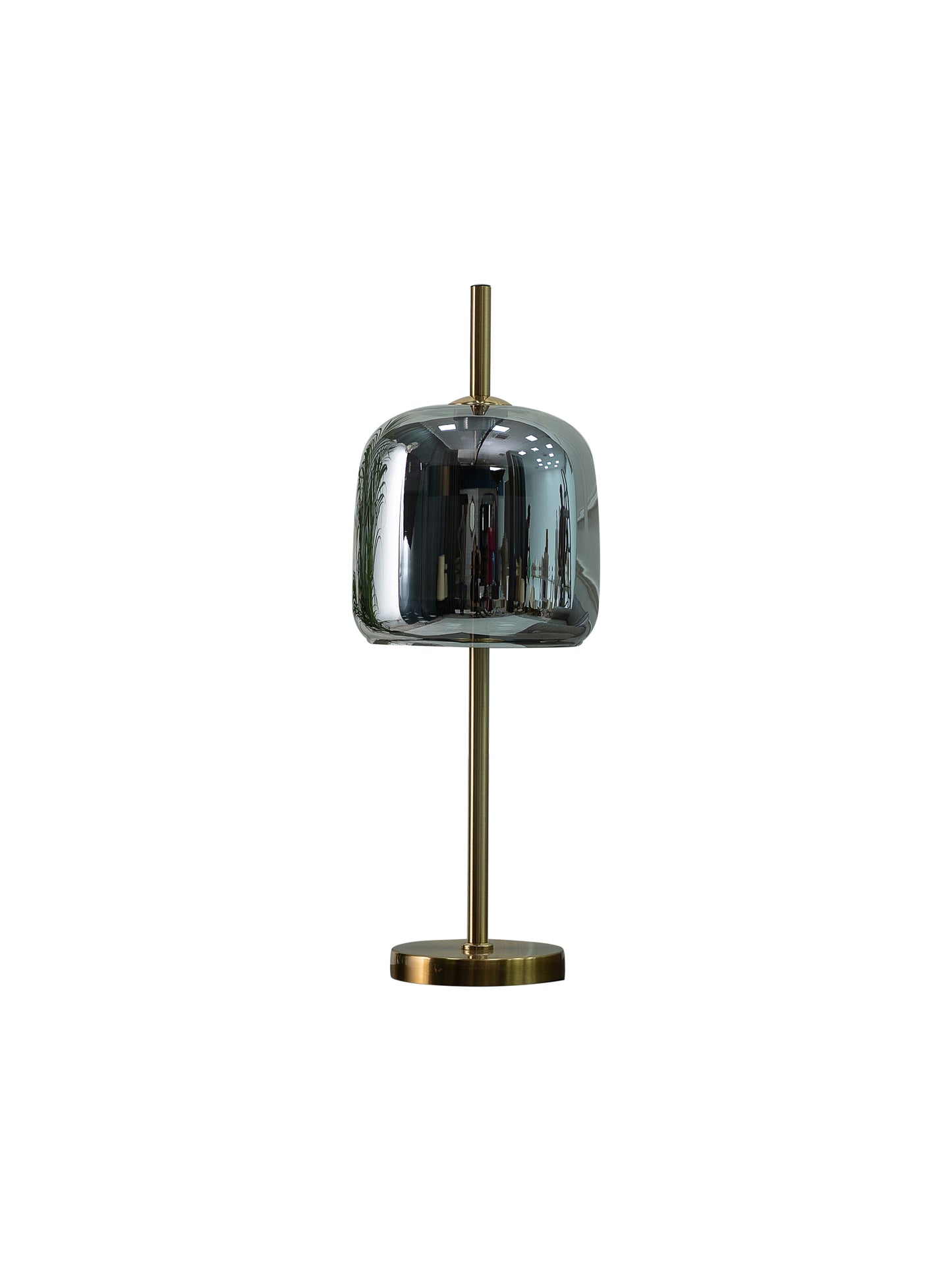 Nymph Smoke Glass Sleek Base Table Lamp