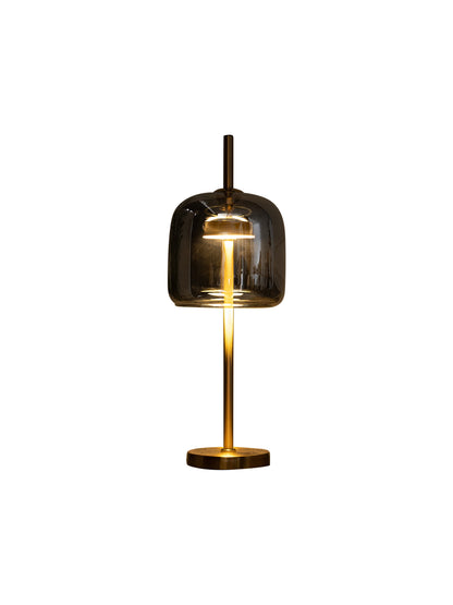 Nymph Smoke Glass Sleek Base Table Lamp