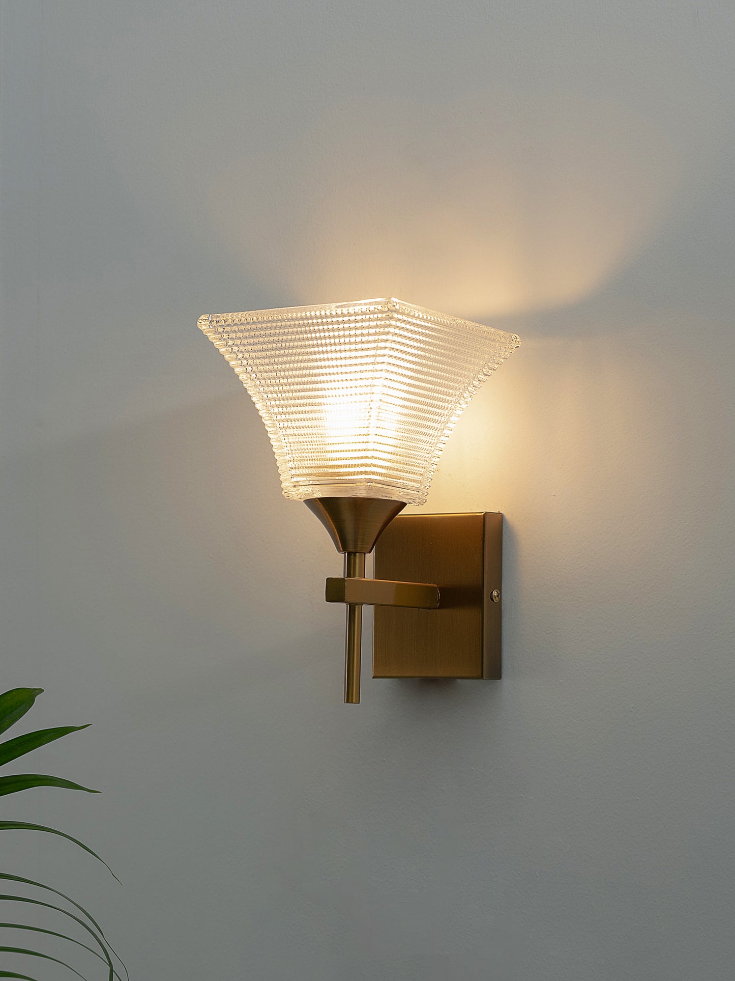 Golden Flame Wall Light