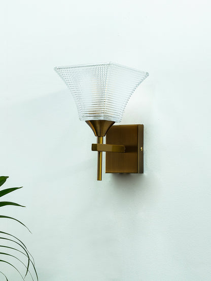 Golden Flame Wall Light