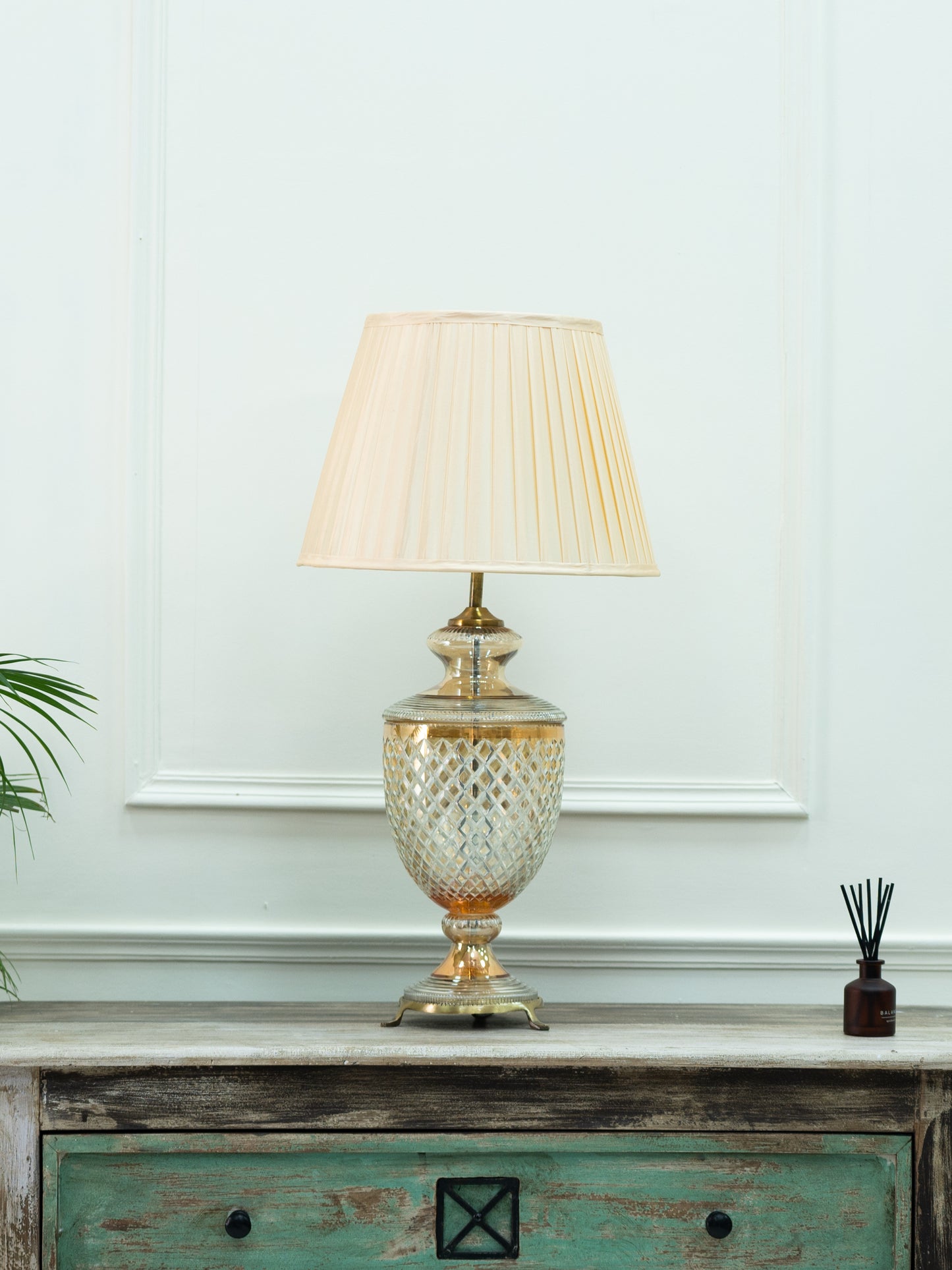 Zarya Amber Table Lamp (7")