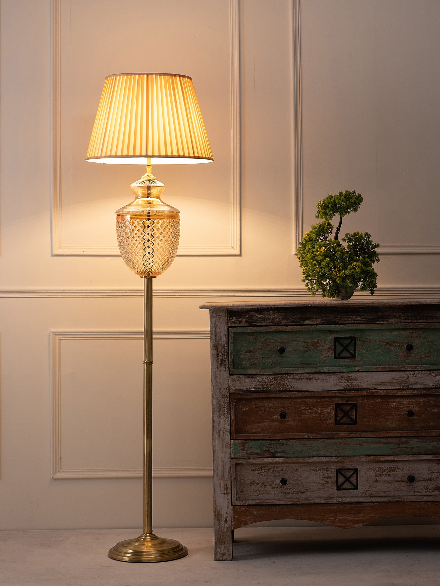 Riwaaz Amber Floor Lamp (9")